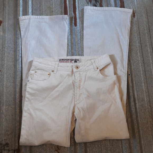 VINTAGE 90's Shimmery Parasuco Jeans - Picture 8 of 11